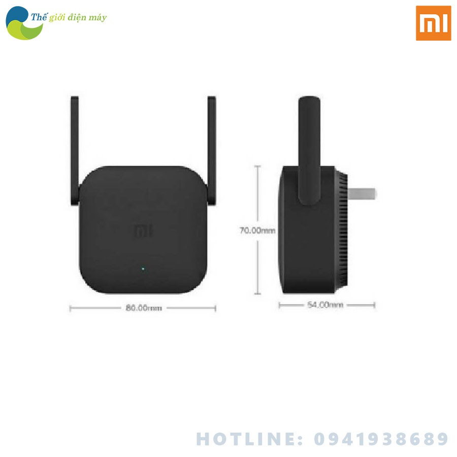 Thiết bị kích sóng Xiaomi Wifi Repeater Pro 2 râu băng thông 300mbps BH 6 tháng