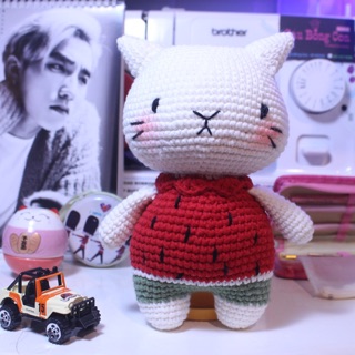 Mèo bằng len handmade - gấu len handmade cho bé - quà tặng ý nghĩa