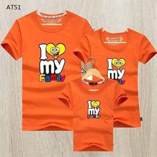 Áo gia đình "I Love My Family" đẹp chất cotton loại 1 đủ màu đủ size từ 8-100kg