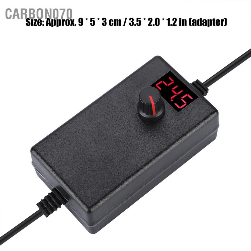 Hàng HOT Nguồn điều chỉnh điện áp  24W 2A 3-12V với màn hình LED 100-240V【Carbon070】