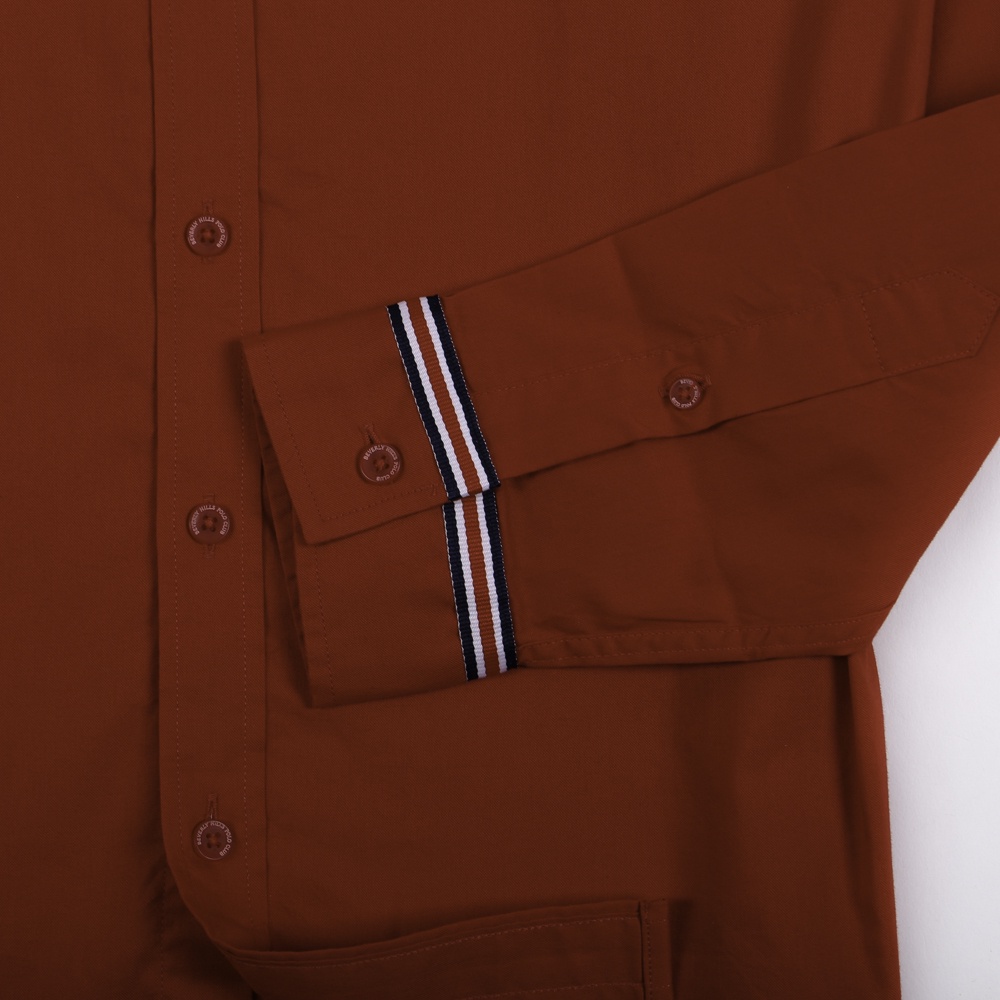 Beverly Hills Polo Club - Áo sơ mi Dài tay Nam Regular Fit Đỏ rượu RW- BHPC CMRSS22TL011