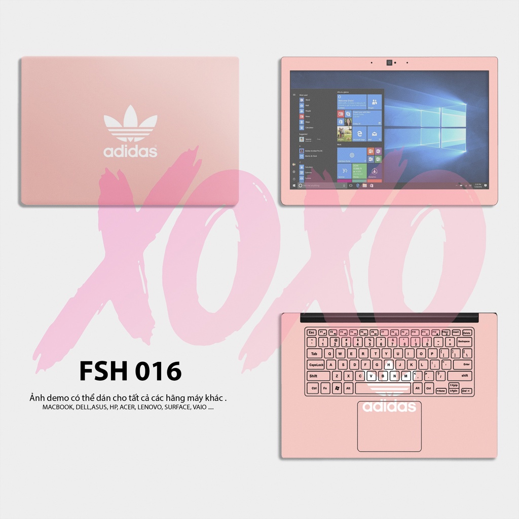 Miếng dán laptop mẫu Adidas 016 / Có decal dán cho tất cả các hãng máy tính