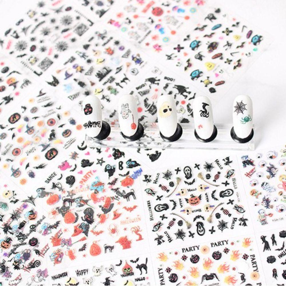 OCEANMAP Sticker Dán Móng Hoạ Tiết Halloween