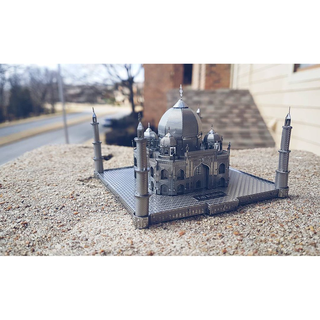 Mô hình 3D kim loại lắp ráp Đền Taj Mahal Ấn Độ [ Chưa lắp ] Biểu tượng tình yêu vĩnh hằng