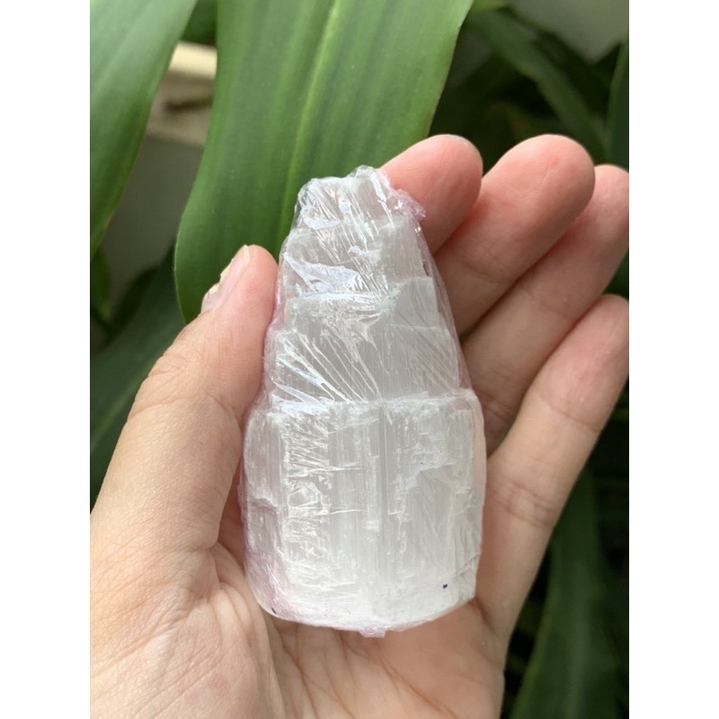 SELENITE - Trụ đá - Tim - Cầu - Gậy xoắn- Mặt Trăng - Móc khoá- Đĩa bán nguyệt -Tháp 6cm- Đá thanh tẩy tự nhiên mài đẹp | BigBuy360 - bigbuy360.vn
