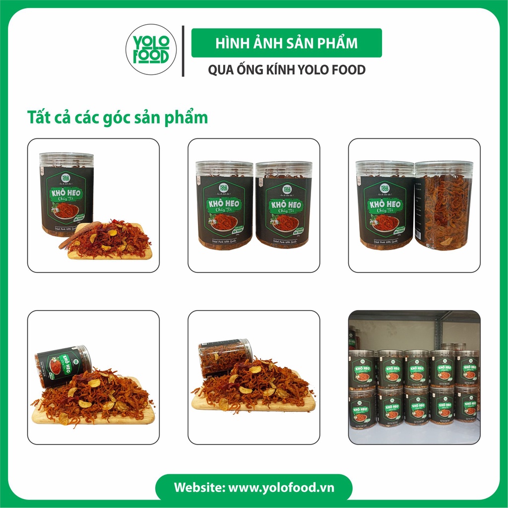 Khô heo cháy tỏi 200g YOLOFOOD đồ ăn vặt, khô heo loại 1, thơm ngon, chất lượng, đồ khô ăn vặt đóng hộp atvstp