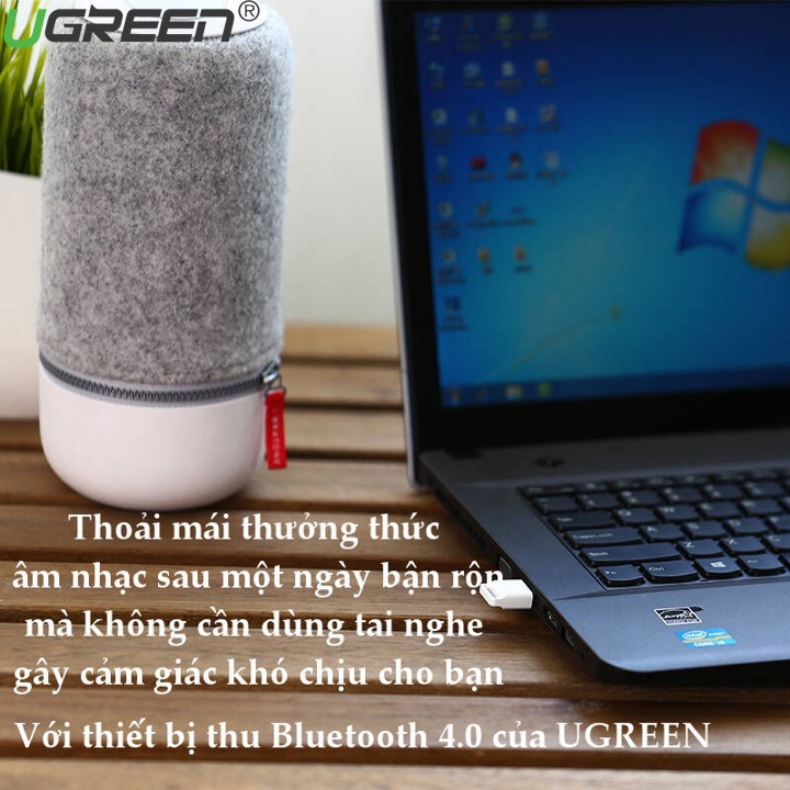 Usb Bluetooth 4.0 Chính Hãng Ugreen US192-30443-30524 - Chuyên Dùng Để Kết Nối Máy Tính Với Phím,Chuột, Tai nghe, Loa...