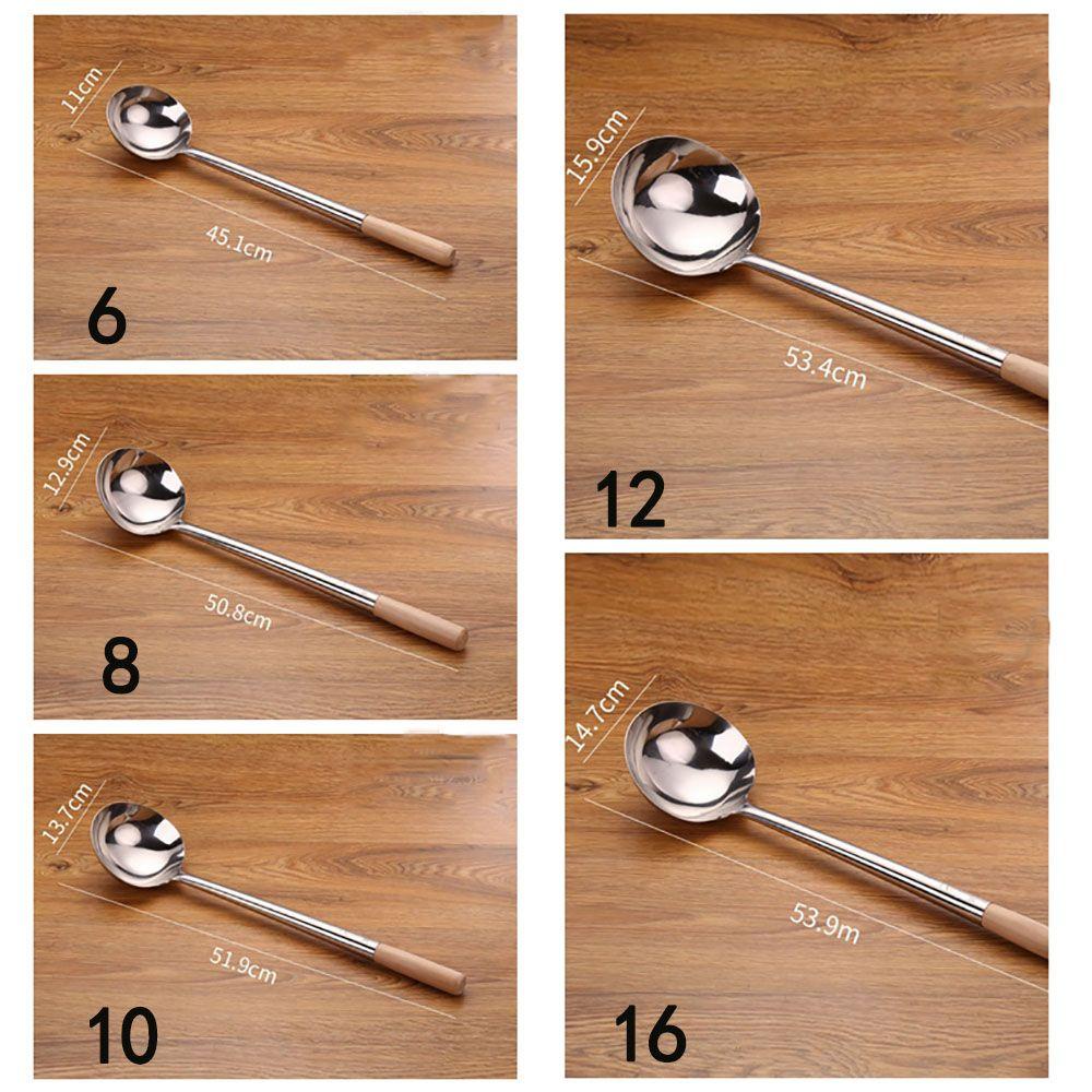 Muỗng Nấu Ăn Bằng Thép Không Gỉ Thiết Kế Nhỏ Gọn Tiện Dụng Cho Nhà Bếp