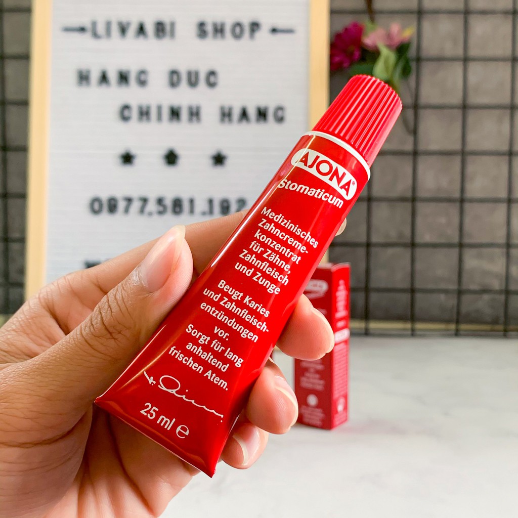 Kem đánh răng Ajona loại bỏ cao răng và viêm lợi 25ml