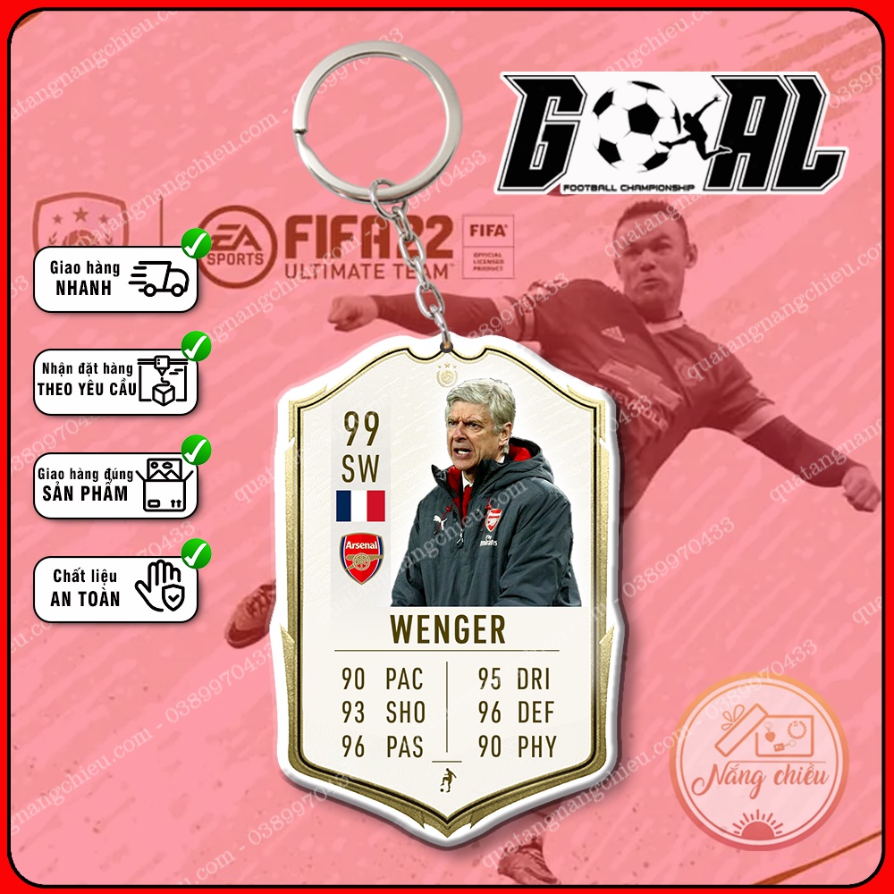 Móc khóa Arsène Wenger, Huyền thoại bóng đá ☘️MÓC KHÓA THẺ CẦU THỦ☘️