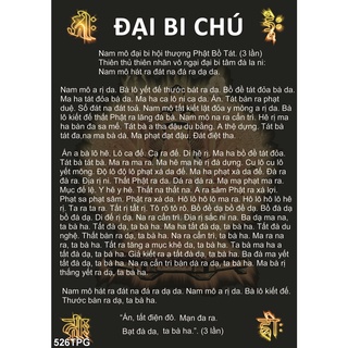 TRANH DÁN TƯỜNG 3D PHẬT GIÁO - CHÚ ĐẠI BI 526TPG