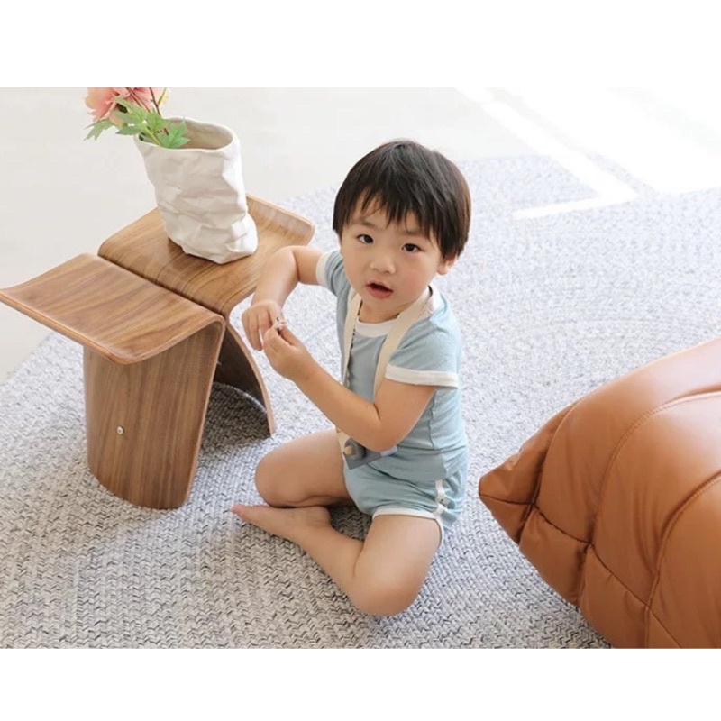 Bộ gân tăm ngắn tay Peekaboo phong cách Hàn Quốc cho bé trai bé gái
