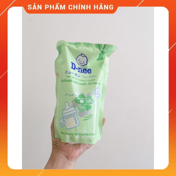 Nước Rửa Bình Sữa DNEE Organic, Chiết Xuất Lô Hội Túi 600ML