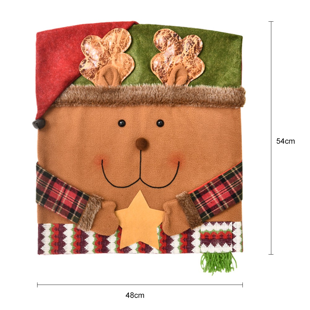 Bọc lưng ghế trang trí theo chủ đề Giáng sinh nhiều hình tùy chọn