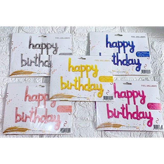 Bóng Chữ Liền Happy Birthday Trang Trí Tiệc Sinh Nhật - K101