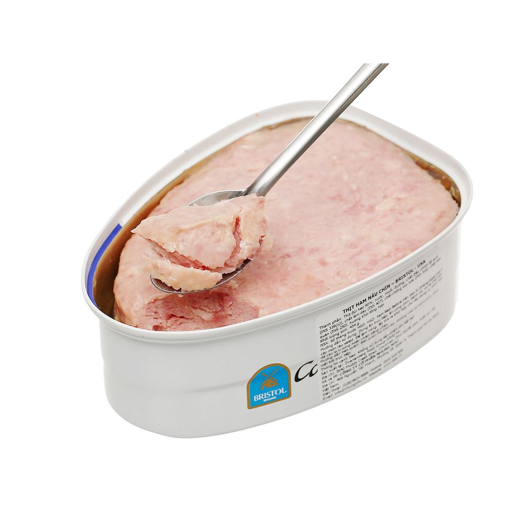 Thịt Hầm Nấu Chín Bristol 326g Nhập Khẩu - Cooked Ham Water Added