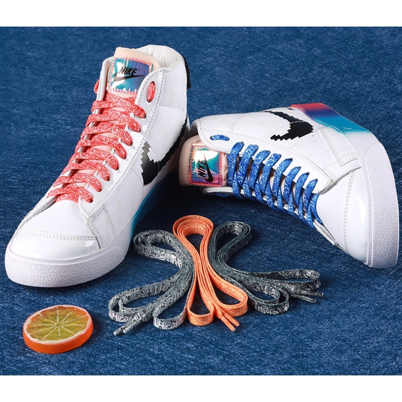 Dây giày Custom bản dẹt họa tiết Nike Air Force 1 (AF1), Nike Air Jordan (AJ) 120 -160 cm [ Bán theo cặp ]