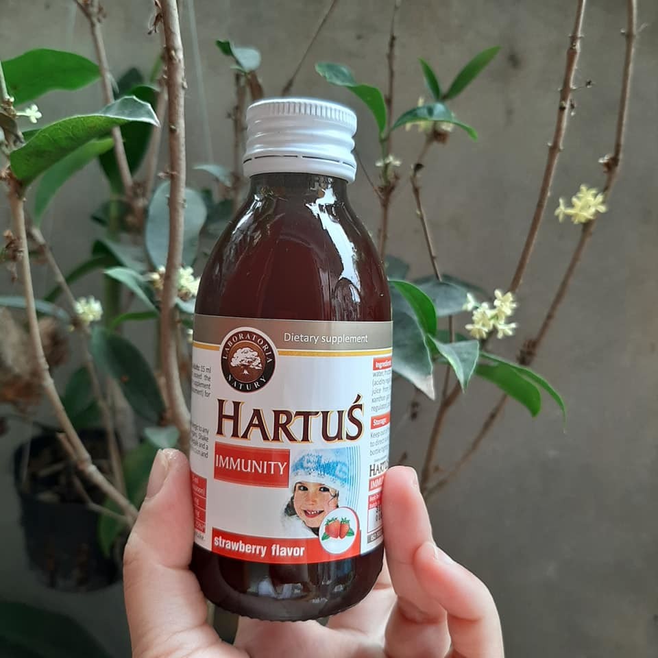 Siro Hỗ Trợ Tăng Cường Sức Đề Kháng Cho Bé Từ 4 Tháng Tuổi Hartus Immunity (Chai 150ML)