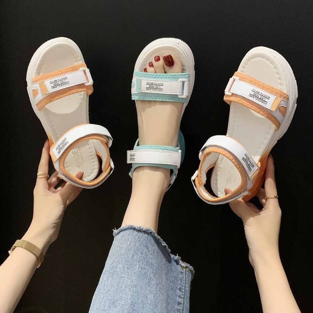 Giày Sandal Nữ, Dép Quai Hậu Cá Tính, Cao 3cm, Chất Đẹp, Nhẹ, Mềm Êm Chân, Mẫu MỚI, HOTTREND 2021