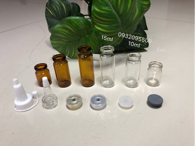 Chai lọ 10ml đóng nút đựng serum mỹ phẩm