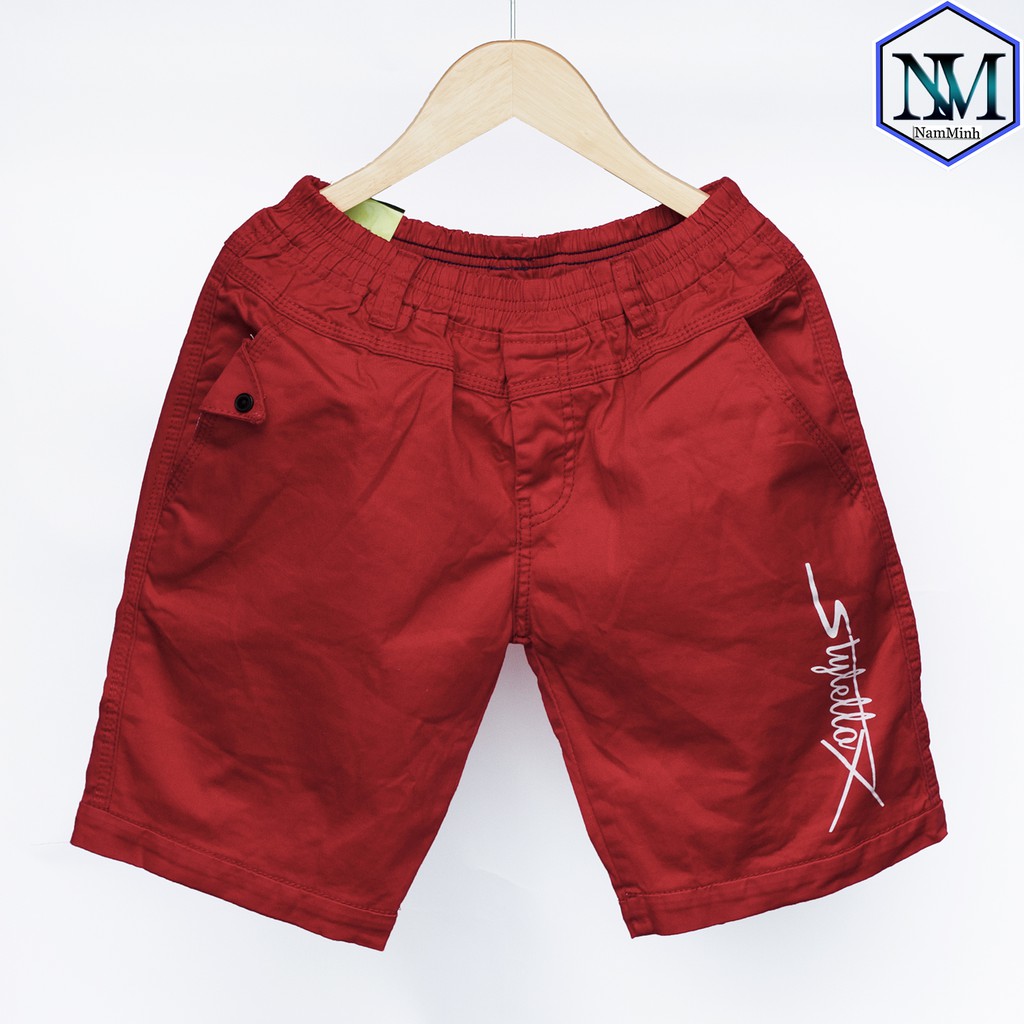 Quần Short kaki bé trai cân nặng từ 16-30 kg,  Quần lửng cho bé trai chất vải mềm mịn co dãn tốt