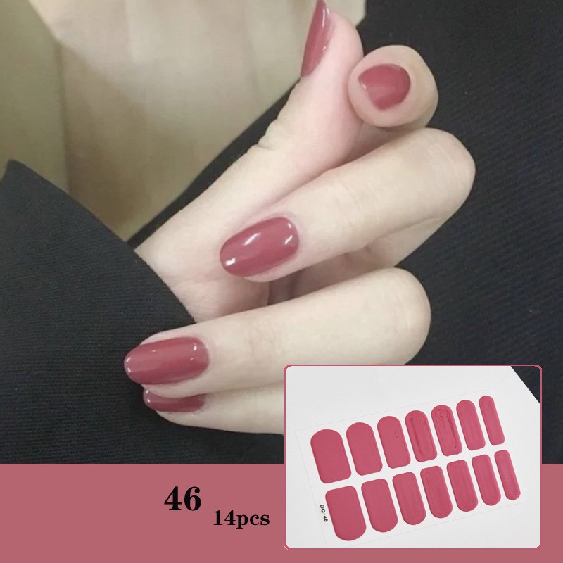 Bộ dán móng tay nail sticker mới về gồm 14 móng, không thấm nước, có độ đàn hồi tốt [MTQH41D55]
