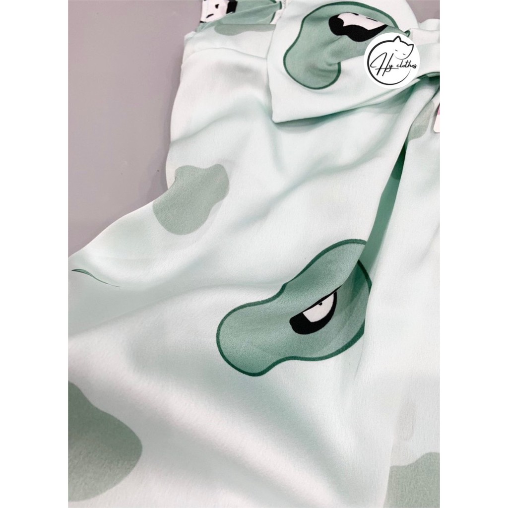 BỘ LỤA HAI DÂY CÁNH TIÊN nơ ngực mềm mịn