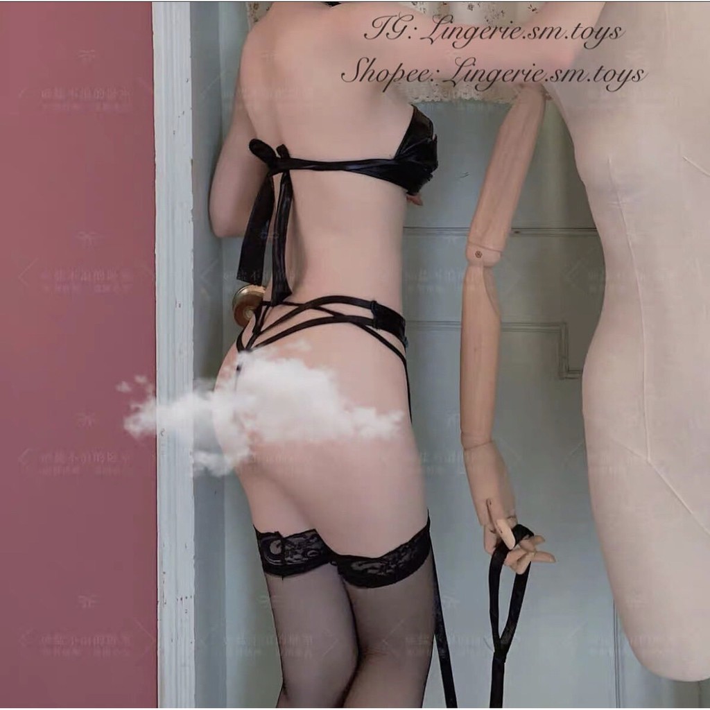 Bộ Đồ Da Gợi Cảm Kèm Dây Dắt Cổ (ảnh thật + video) | BigBuy360 - bigbuy360.vn