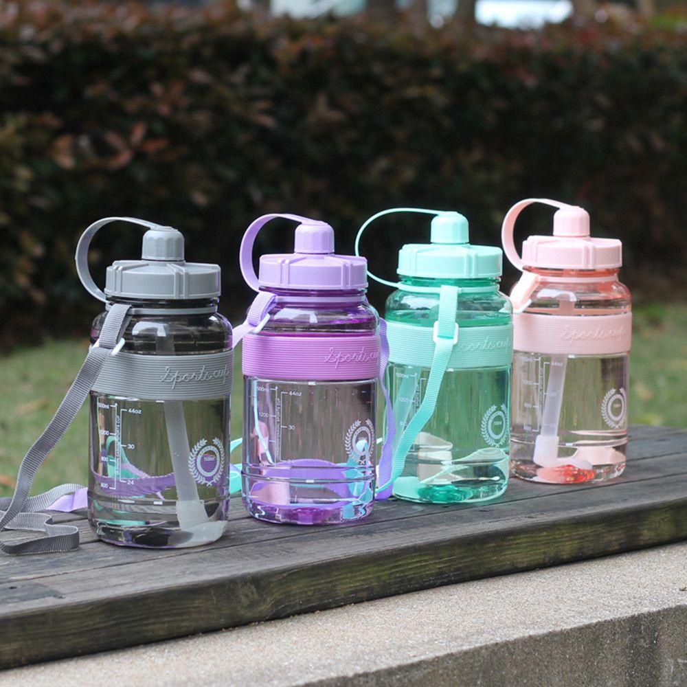 KUNHEV Bình Nước Dung Tích Lớn 600-2000ML Có Ống Hút Tiện Dụng