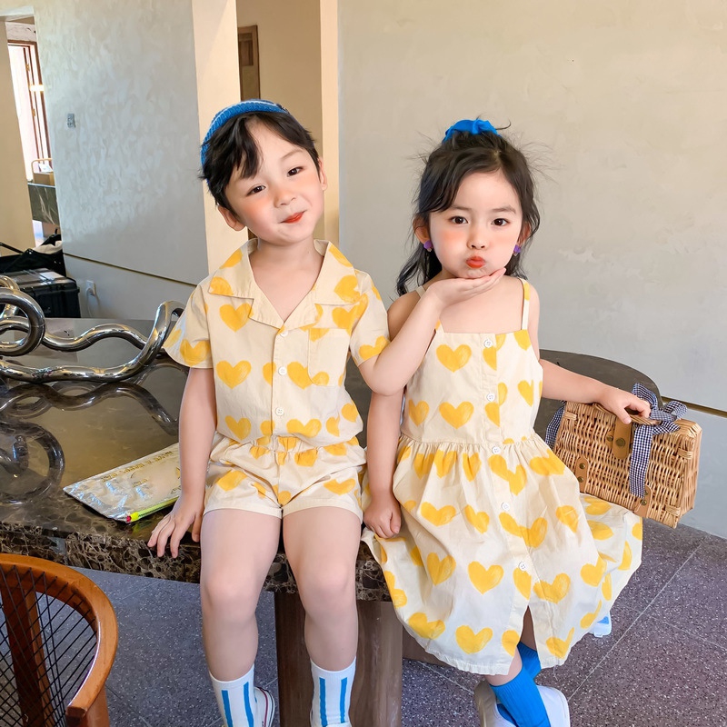 Set Áo Thun Tay Ngắn &amp; Quần Short Cho Bé Trai