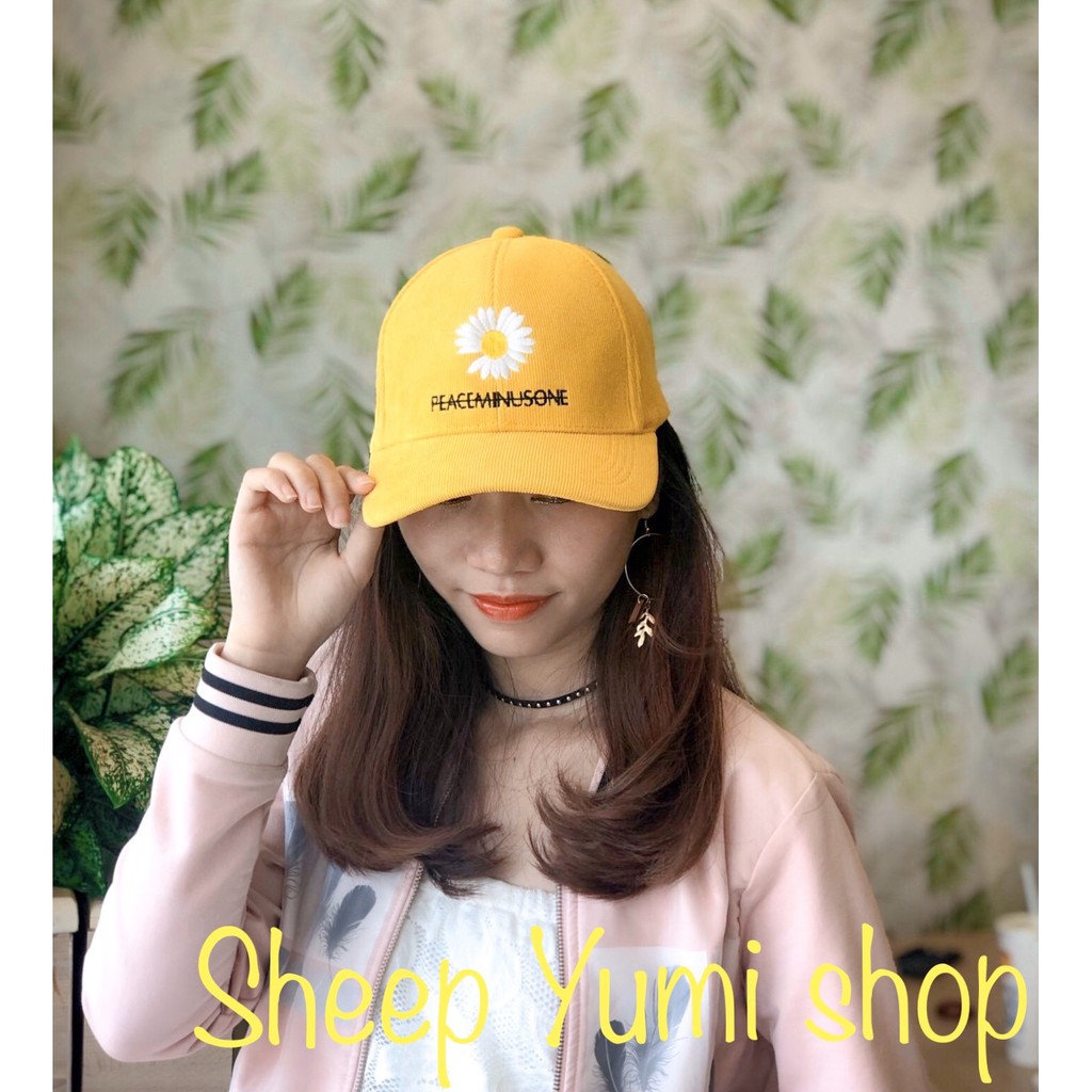 Mũ/ Nón BÔNG CÚC// FREESHIP// Nón HOA CÚC// Lưỡi Trai// GD//BIGBANG