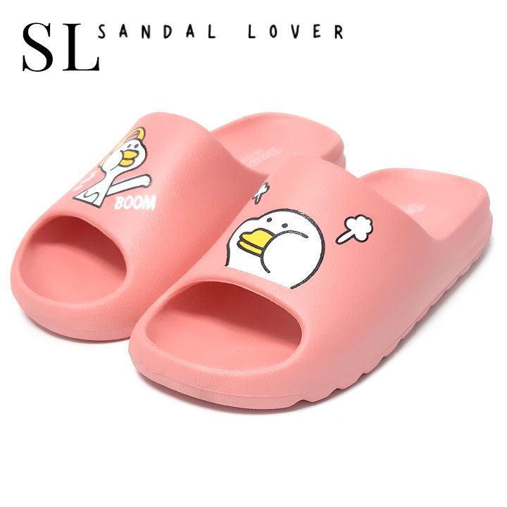 Dép quai ngang nữ đế bánh mì siêu nhẹ - DUWA - Hàng chính hãng - Cam nhạt - SL001