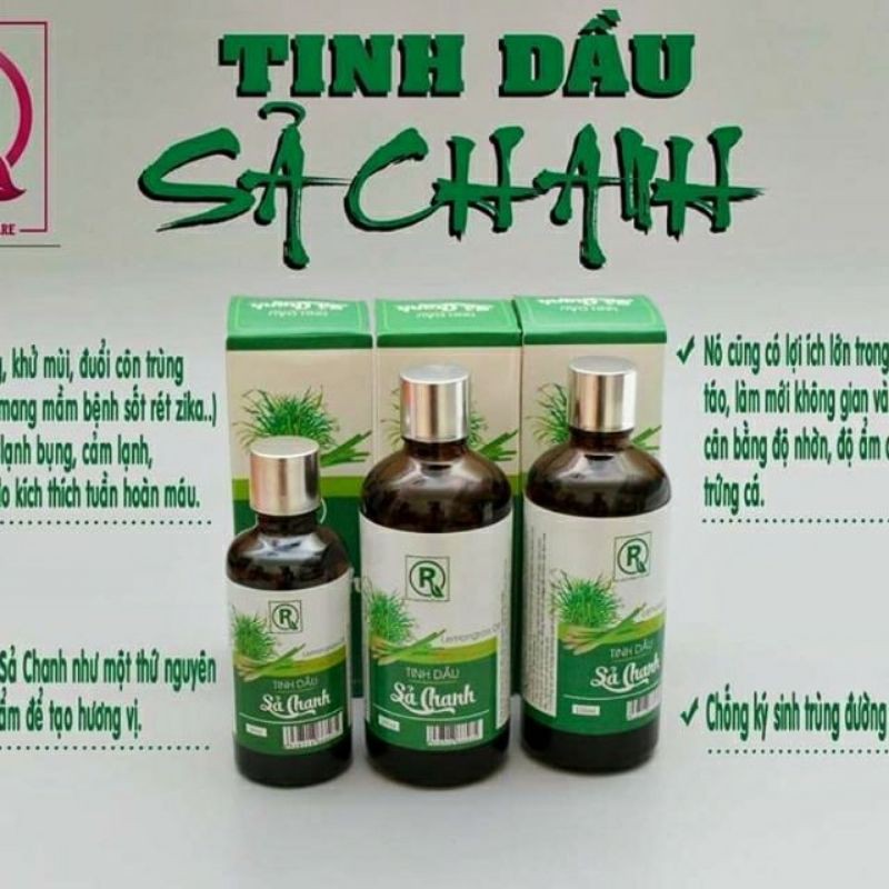 Tinh Dầu Sả Chanh Nguyên Chất 100ml ❤Hàng Chuẩn Xịn