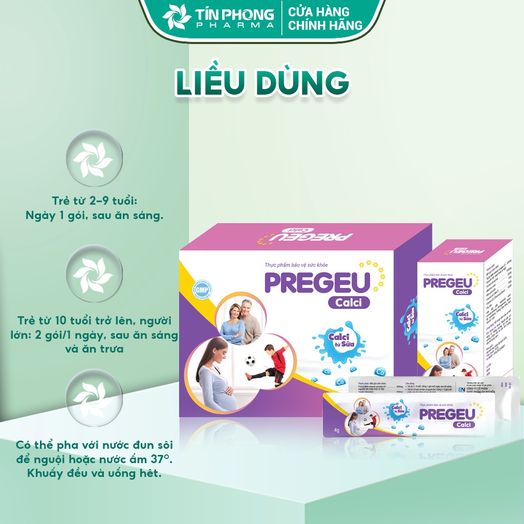 PREGEU CALCI – Calci Từ Sữa Bổ Sung Canxi, Phát Triển Chiều Cao Tối Ưu, Xương Răng Chắc Khỏe Cho Cả Gia Đình TTP049