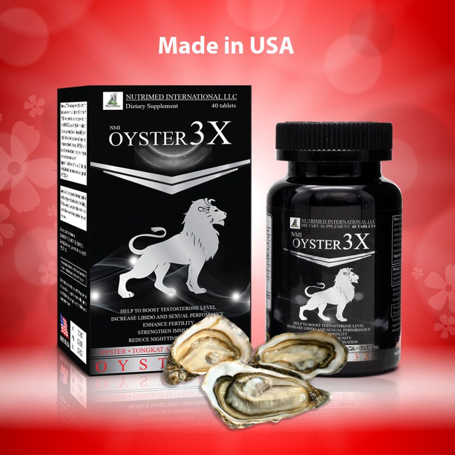 Oyster3x USA - Hỗ trợ điều trị yếu sinh lý, xuất tinh sớm, rối loạn cương dương, tinh trùng yếu