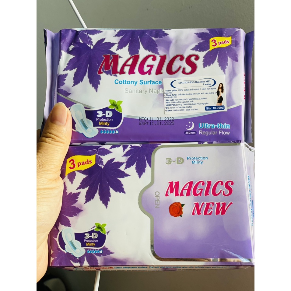 Băng vệ sinh magics dùng ban đêm 35cm - xuất sứ Nhật Bản