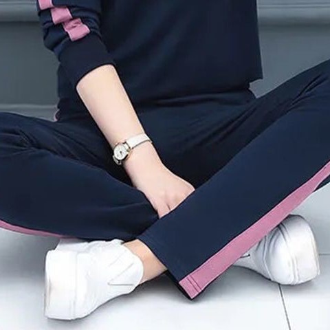 Thời Trang Bộ Đồ Thể Thao Hai Món Cổ Tròn Dáng Ôm Phong Cách Mùa Xuân 2021 | BigBuy360 - bigbuy360.vn