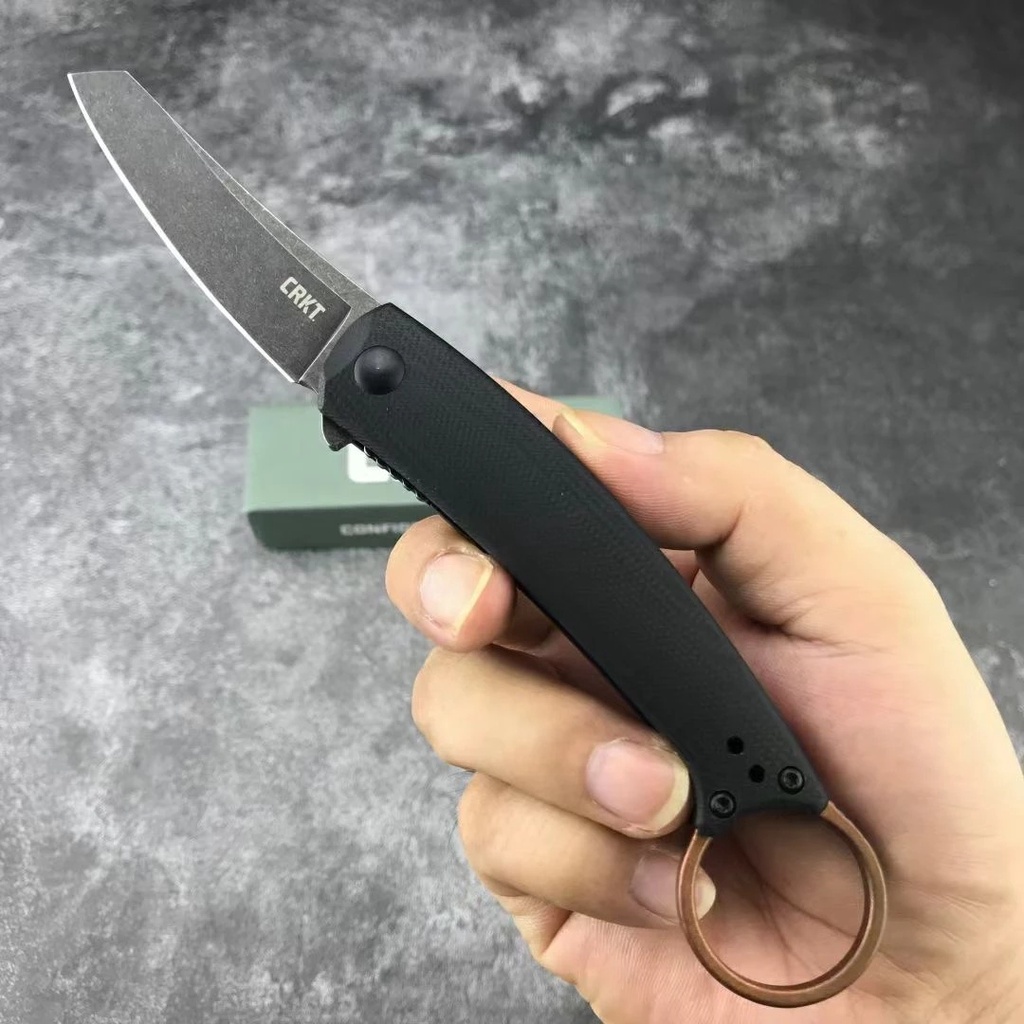 CRKT-7150 Gấp G10 Xử lý D2 Tấm sống còn Cắm trại ngoài trời Công cụ EDC đa chức năng