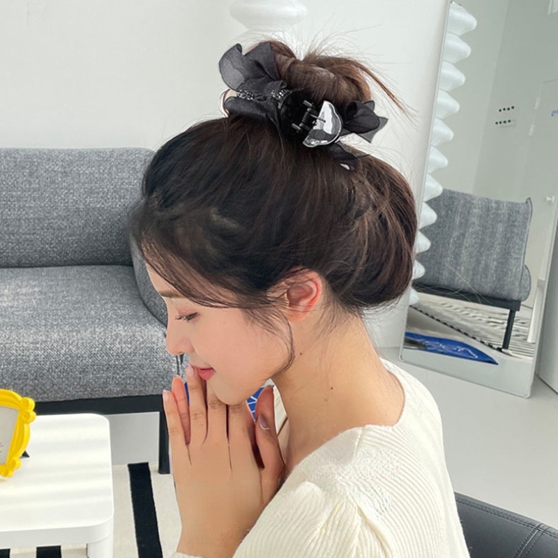 Kẹp TóC HìNh Nơ ĐíNh Kim Cương Giả ThờI Trang Cho Nữ