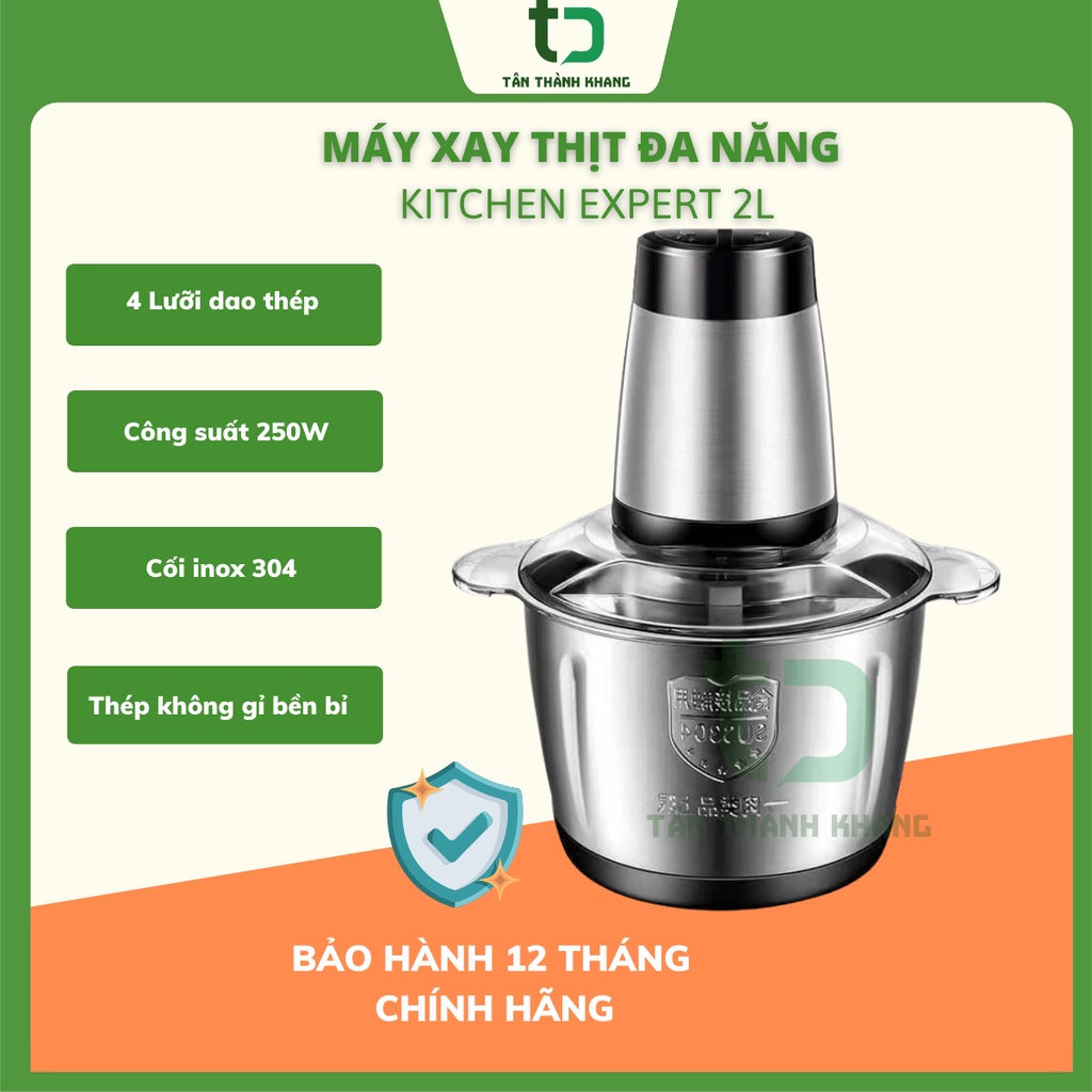 Máy Xay Thịt Đa Năng Chính Hãng KITCHEN 2 Lít_ Bảo Hành 12 Tháng .