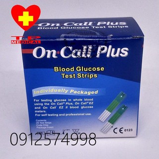 Que thử tiểu đường oncallplus hộp 25 que