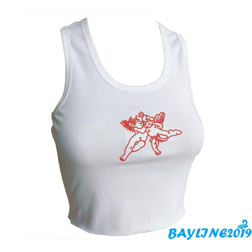 Áo Lửng Hai Dây Thêu Họa Tiết Quyến Rũ Dành Cho Nữ