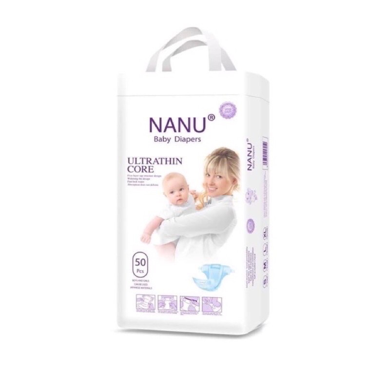 Tã dán Nanu baby size S50, M50.