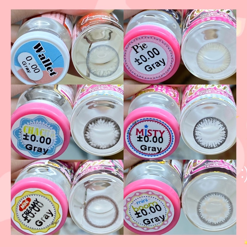 50 mẫu lens Xám Gray -Hot size không giãn 14,0mm không độ_kính áp tròng xám_Sam Eyes_Lens Sam Samm (FREE SHIP)