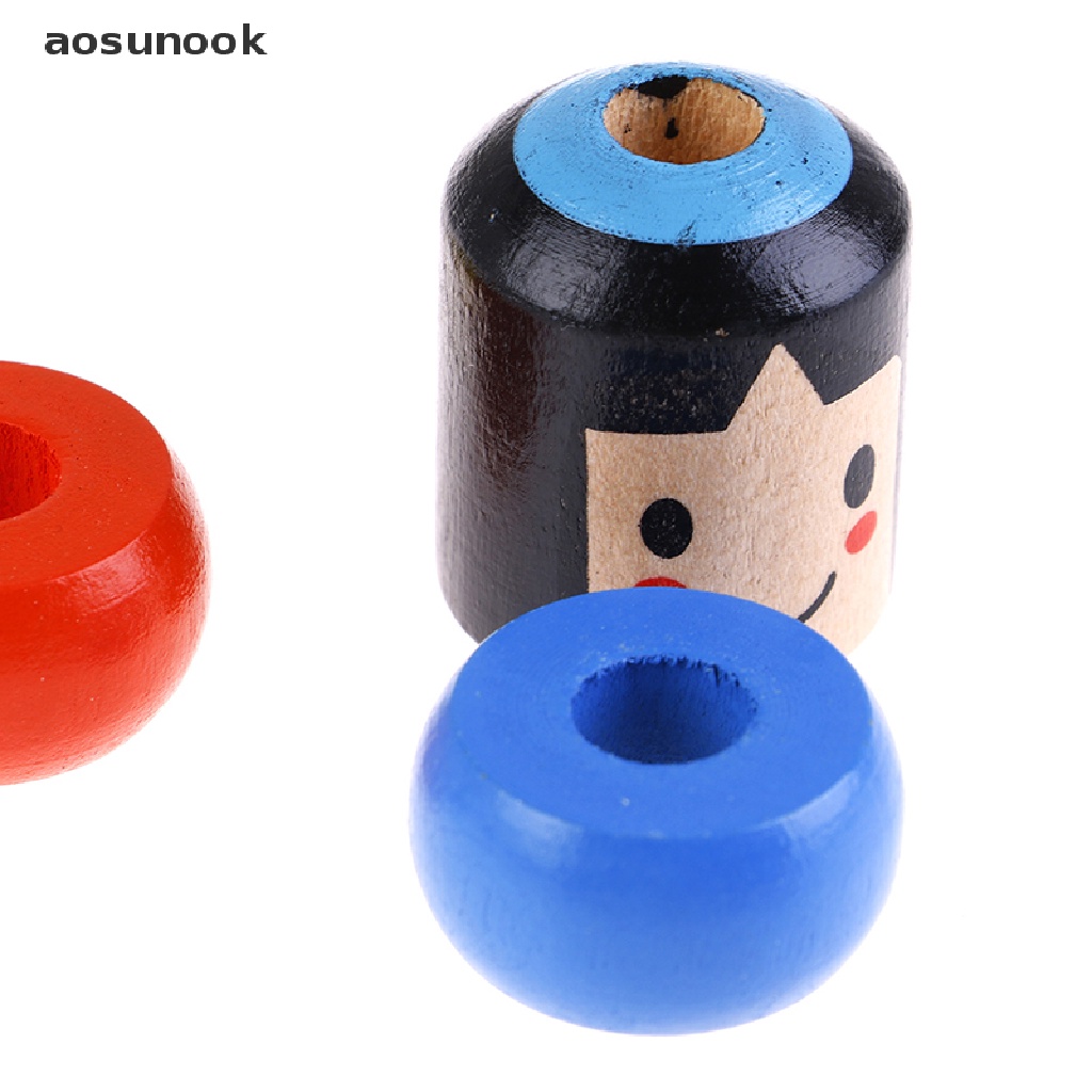 【ook】 1set Immortal Daruma Unbreakable Wooden Man Magic Toy Fun Toy Accessory .