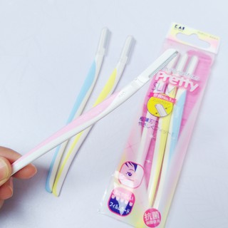 Set 3 cạo lông mày Pretty KAI Slim chuẩn hàng Nhật