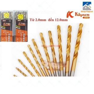 Mũi khoan inox, mũi khoan sắt cao cấp Kapusi Nhật Bản từ 2 mm đến 6 mm