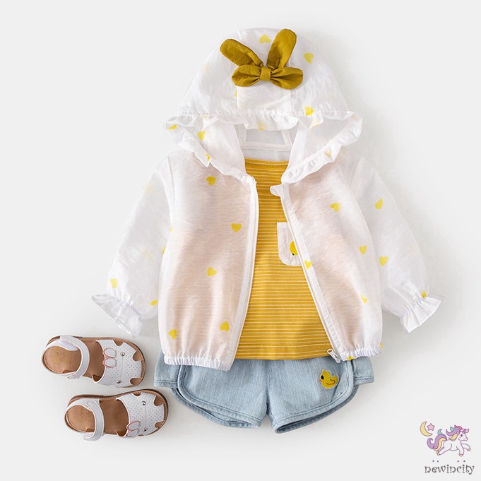 Áo Khoác Chống Nắng Thoáng Mát Thời Trang Mùa Hè Dành Cho Bé Gái