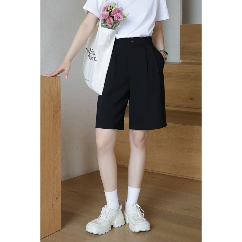 QUẦN SHORT LỬNG ỐNG RỘNG CẠP CAO, Quần lửng ống rộng nữ lưng cao [Quần ulzzang nữ ống rộng] | BigBuy360 - bigbuy360.vn