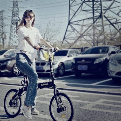 Xe đạp gấp gọn dành cho người lớn và trẻ em, 2 phanh đĩa, khung carbon siêu nhẹ - Bảo hành 12 tháng - Re0740